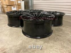 21 Set x4 New Porsche Macan Turbo 4+ Style Alloy Wheels Gloss Black 9J 10J