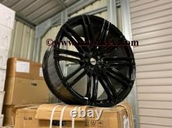 21 Set x4 New Porsche Macan Turbo 4+ Style Alloy Wheels Gloss Black 9J 10J