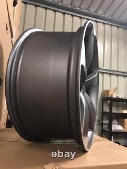 21 TTRS Style Alloy Wheels Gun Metal Polished Audi A4 A5 A6 A7 A8 Q5 Q7