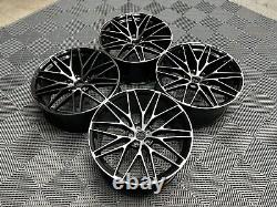 21 x4 New Porsche Macan Spyder Style Alloy Wheels Gloss Black Polished 5x112
