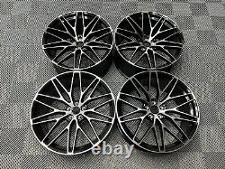 21 x4 New Porsche Macan Spyder Style Alloy Wheels Gloss Black Polished 9J 10J