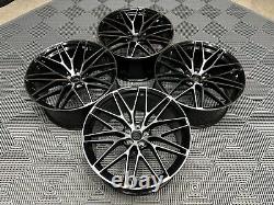 21 x4 New Porsche Macan Spyder Style Alloy Wheels Gloss Black Polished 9J 10J