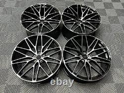 21 x4 New Porsche Macan Spyder Style Alloy Wheels Gloss Black Polished 9J 10J