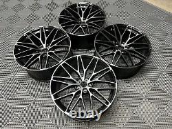 21 x4 New Porsche Macan Spyder Style Alloy Wheels Gloss Black Polished 9J 10J