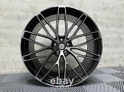 21 x4 New Porsche Macan Spyder Style Alloy Wheels Gloss Black Polished 9J 10J