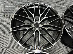21 x4 New Porsche Macan Spyder Style Alloy Wheels Gloss Black Polished 9J 10J