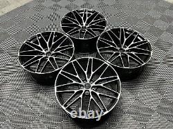 21 x4 New Porsche Macan Spyder Style Alloy Wheels Gloss Black Polished 9J 10J