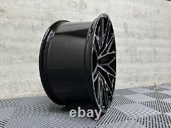 21 x4 New Porsche Macan Spyder Style Alloy Wheels Gloss Black Polished 9J 10J