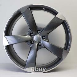 21x9 TTRS Rotor Style Alloy Wheels Gunmetal Machined set of 4