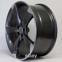 21x9 TTRS Rotor Style Alloy Wheels Gunmetal Machined set of 4