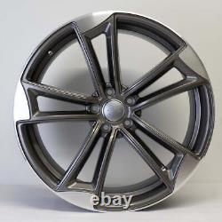 21x9 TTRS Split Rotor Style Alloy Wheels Gunmetal Machined set of 4
