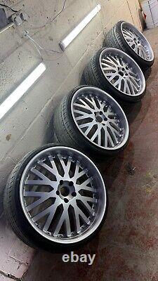 22 5x120 Khan style Alloy Wheels BMW 5 6 7 Series, VW Transporter T5 T6