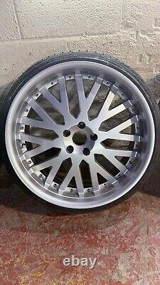 22 5x120 Khan style Alloy Wheels BMW 5 6 7 Series, VW Transporter T5 T6