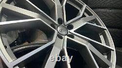 22 Audi SQ7 style alloy wheels Satin Grey/Pol 5x112 + 285/35/22 tyres Q7 4M