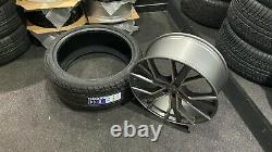 22 Audi SQ7 style alloy wheels Satin Grey/Pol 5x112 + 285/35/22 tyres Q7 4M