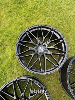 22' BMW G05 X5 X6 M Style Alloy Wheels Gloss Black Staggered Rims