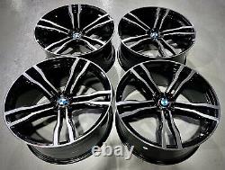 22 BMW Style Alloy Wheels Black / Diamond Cut Non OEM