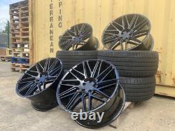 22 Black Land Rover Defender L663 Urban Style Alloy Wheels EL33 EVOQUE & TYRES