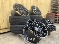 22 Black Land Rover Defender L663 Urban Style Alloy Wheels EL33 EVOQUE & TYRES