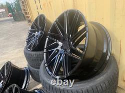 22 Black Land Rover Defender L663 Urban Style Alloy Wheels EL33 EVOQUE & TYRES