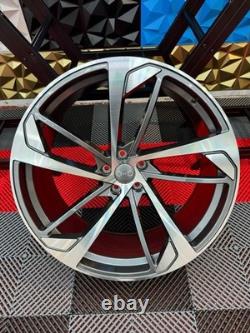 22 Brand New Audi Trapezoid Style Alloy Wheels 5x112 Audi Q7 Sq7 Q5 Rs5
