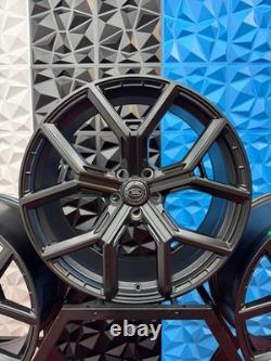 22 Brand New Range Rover Defender Vogue 227 Style Alloy Wheels 5x120 Satin Blac