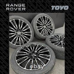 22 Land Rover 9012 Style Alloy Wheels 275/40r22 New Toyo Tyres Sport Vogue