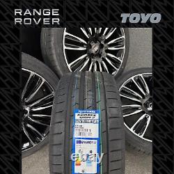 22 Land Rover 9012 Style Alloy Wheels 275/40r22 New Toyo Tyres Sport Vogue
