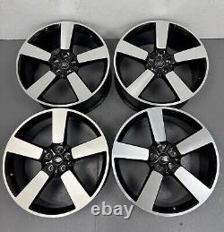 22 Land Rover Defender Style Alloy Wheels 5098 Diamond Cut Gloss Black 111