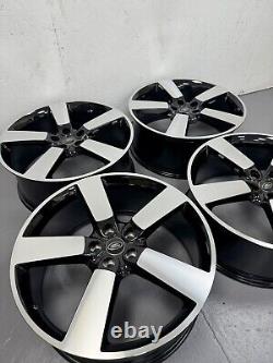 22 Land Rover Defender Style Alloy Wheels 5098 Diamond Cut Gloss Black 111