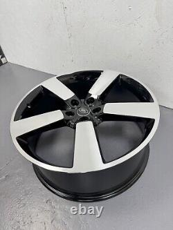 22 Land Rover Defender Style Alloy Wheels 5098 Diamond Cut Gloss Black 111