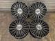 22 Maybach Style Alloy Wheels Fits Mercedes 5x112 Staggered Black Polished