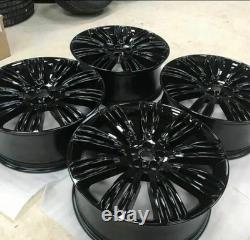 22 RANGE ROVER 9012 STYLE ALLOY WHEELS GLOSS BLACK RANGE ROVER EVOQUE x4