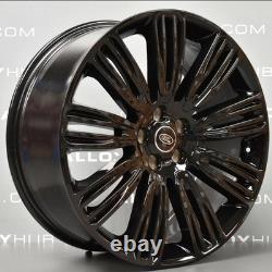 22 RANGE ROVER 9012 STYLE ALLOY WHEELS GLOSS BLACK RANGE ROVER EVOQUE x4