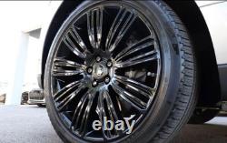 22 RANGE ROVER 9012 STYLE ALLOY WHEELS GLOSS BLACK RANGE ROVER EVOQUE x4