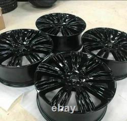 22 RANGE ROVER 9012 STYLE ALLOY WHEELS GLOSS BLACK RANGE ROVER SPORT/VOGUE x4