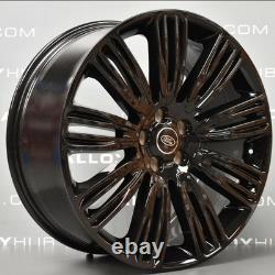 22 RANGE ROVER 9012 STYLE ALLOY WHEELS GLOSS BLACK RANGE ROVER SPORT/VOGUE x4
