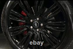 22 RANGE ROVER 9012 STYLE ALLOY WHEELS GLOSS BLACK RANGE ROVER SPORT/VOGUE x4