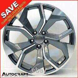 22 RSQ8 GG STYLE ALLOY WHEELS X4 TYRES Fits AUDI A7 A8 Q5 Q7 E-TRON
