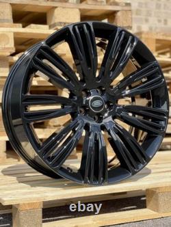 22 Range Rover 9012 Style Alloy Wheels Gloss Black Range Rover Sport/vogue 115