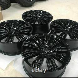 22 Range Rover 9012 Style Alloy Wheels Gloss Black Range Rover Sport/vogue 115