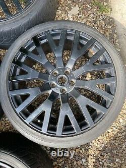 22 Range Rover Khan Style Alloy Wheels Alloys With Tyres 5x120 Stormer