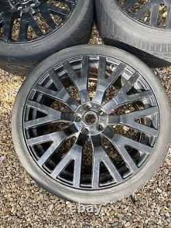 22 Range Rover Khan Style Alloy Wheels Alloys With Tyres 5x120 Stormer