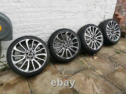 22'' Range Rover Vogue Alloy Wheels Turbine 7 style Sport With Tyres