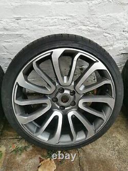 22'' Range Rover Vogue Alloy Wheels Turbine 7 style Sport With Tyres