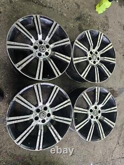 22 Ranger Rover Stormer Style Alloy Wheels 5x120 10j Et45 Vw T5