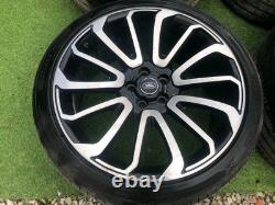22 Rangerover Turbine Style Alloy Wheels Vogue Discovery 5 X 120 L494 Etc