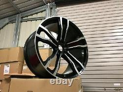 22 Staggered X5 X6 612M Style Alloy Wheels Gloss Black Machined BMW F15 F16
