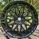 22 Tw Spider Style Alloy Wheels Black 5x120 Fits New Land Rover Defender