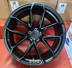 22 Turbo Gt Style Alloy Wheels To Fit Porsche Cayenne Panamera Black